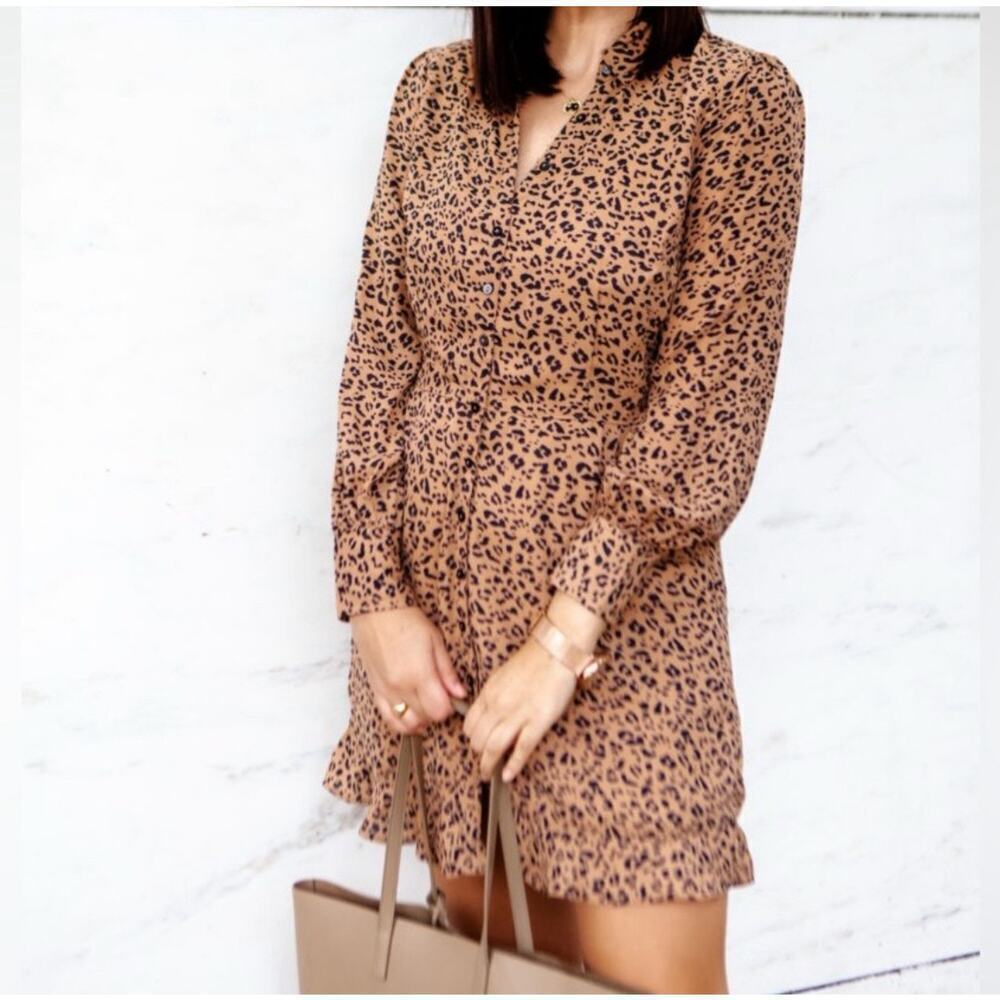 Abercrombie & Fitch Animal Print Mini Dress